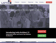 Tablet Screenshot of lattix.com